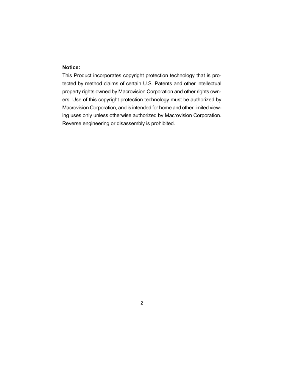 Audiovox D1500A User Manual | Page 2 / 33