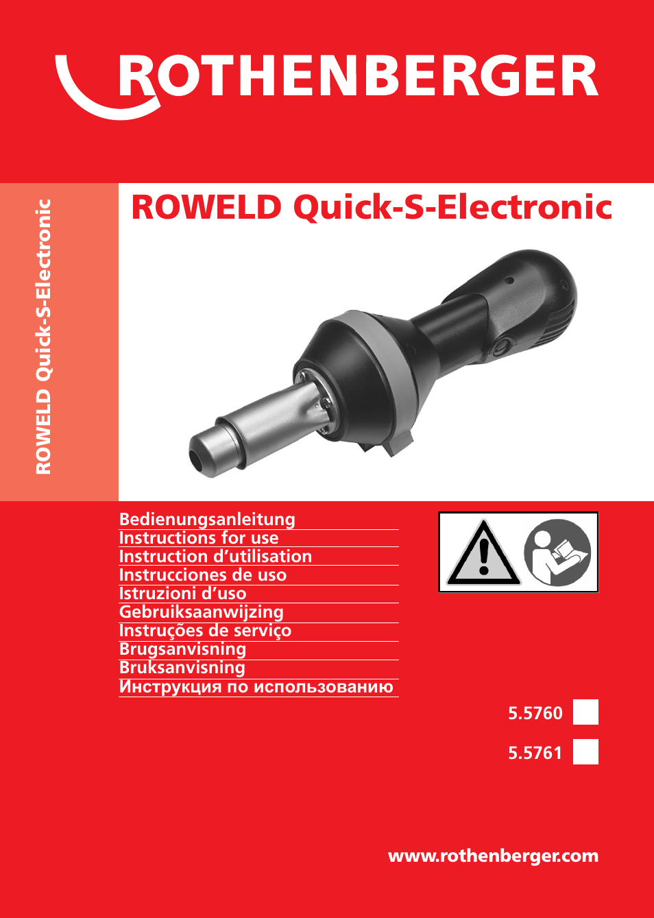 ROTHENBERGER ROWELD Quick S komplett User Manual | 48 pages