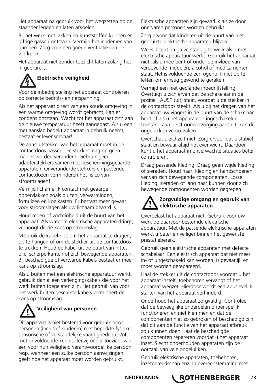 ROTHENBERGER ROWELD Quick S komplett User Manual | Page 25 / 48