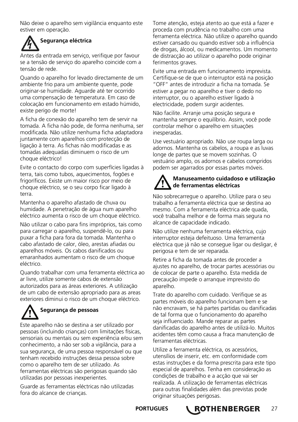 ROTHENBERGER ROWELD Quick S komplett User Manual | Page 29 / 48