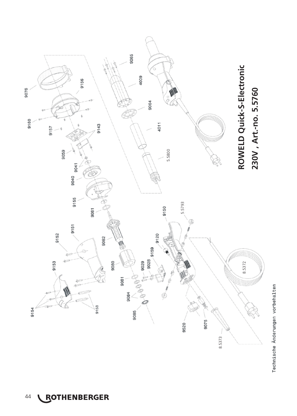 ROTHENBERGER ROWELD Quick S komplett User Manual | Page 46 / 48