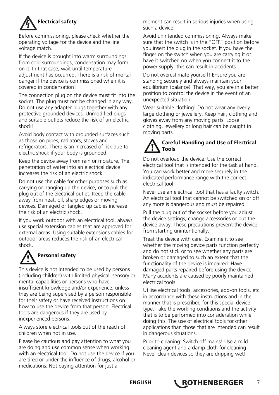 ROTHENBERGER ROWELD Quick S komplett User Manual | Page 9 / 48