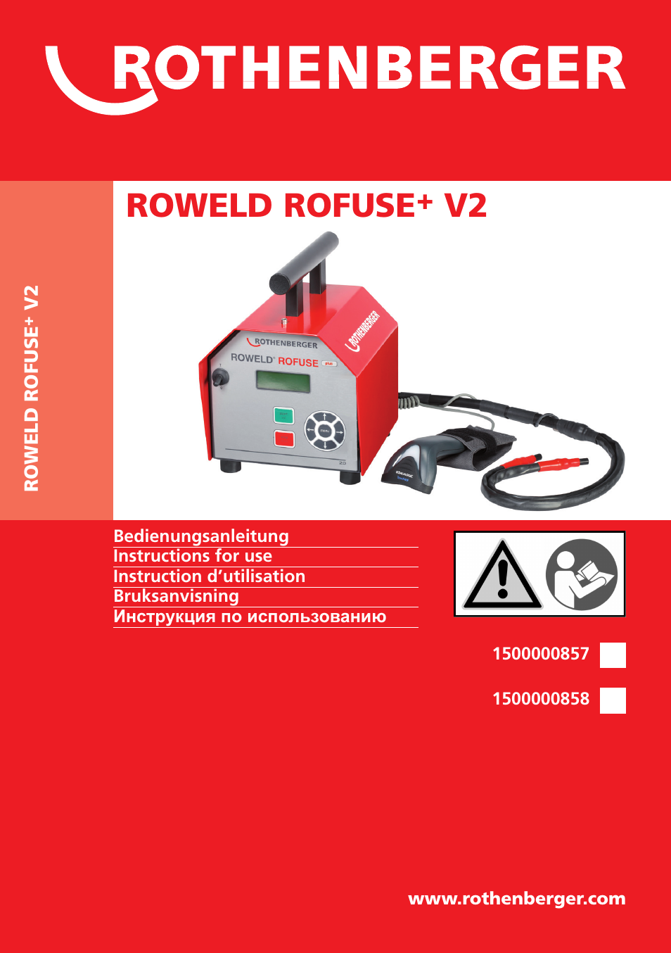 ROTHENBERGER ROWELD ROFUSE Plus V2.0 User Manual | 60 pages