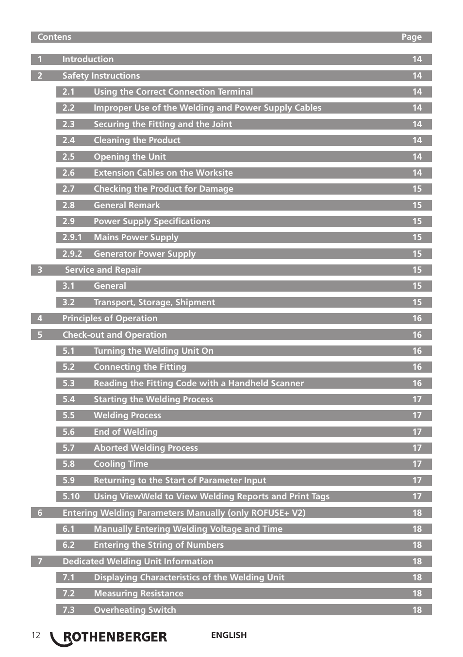 ROTHENBERGER ROWELD ROFUSE Plus V2.0 User Manual | Page 14 / 60