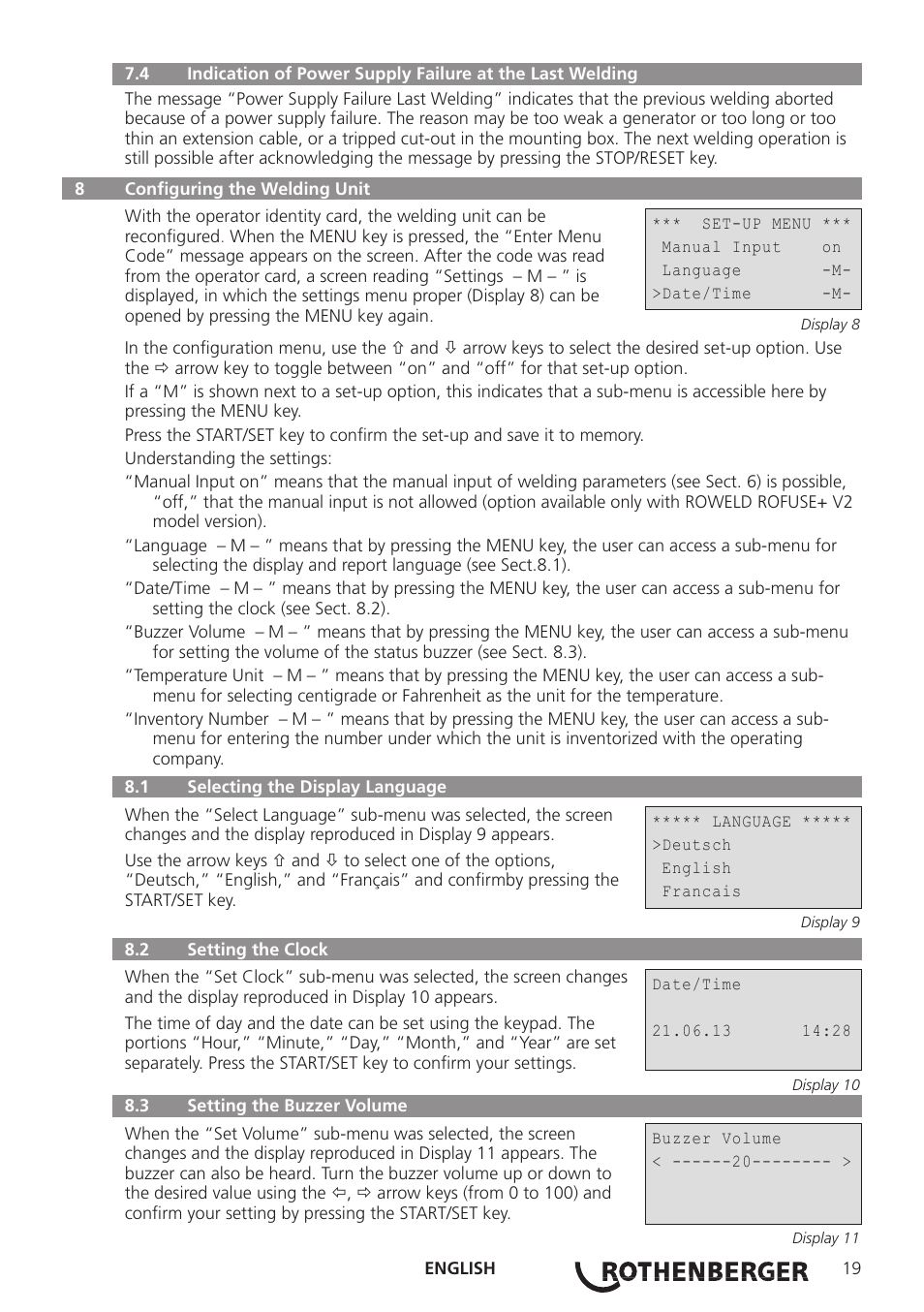 ROTHENBERGER ROWELD ROFUSE Plus V2.0 User Manual | Page 21 / 60