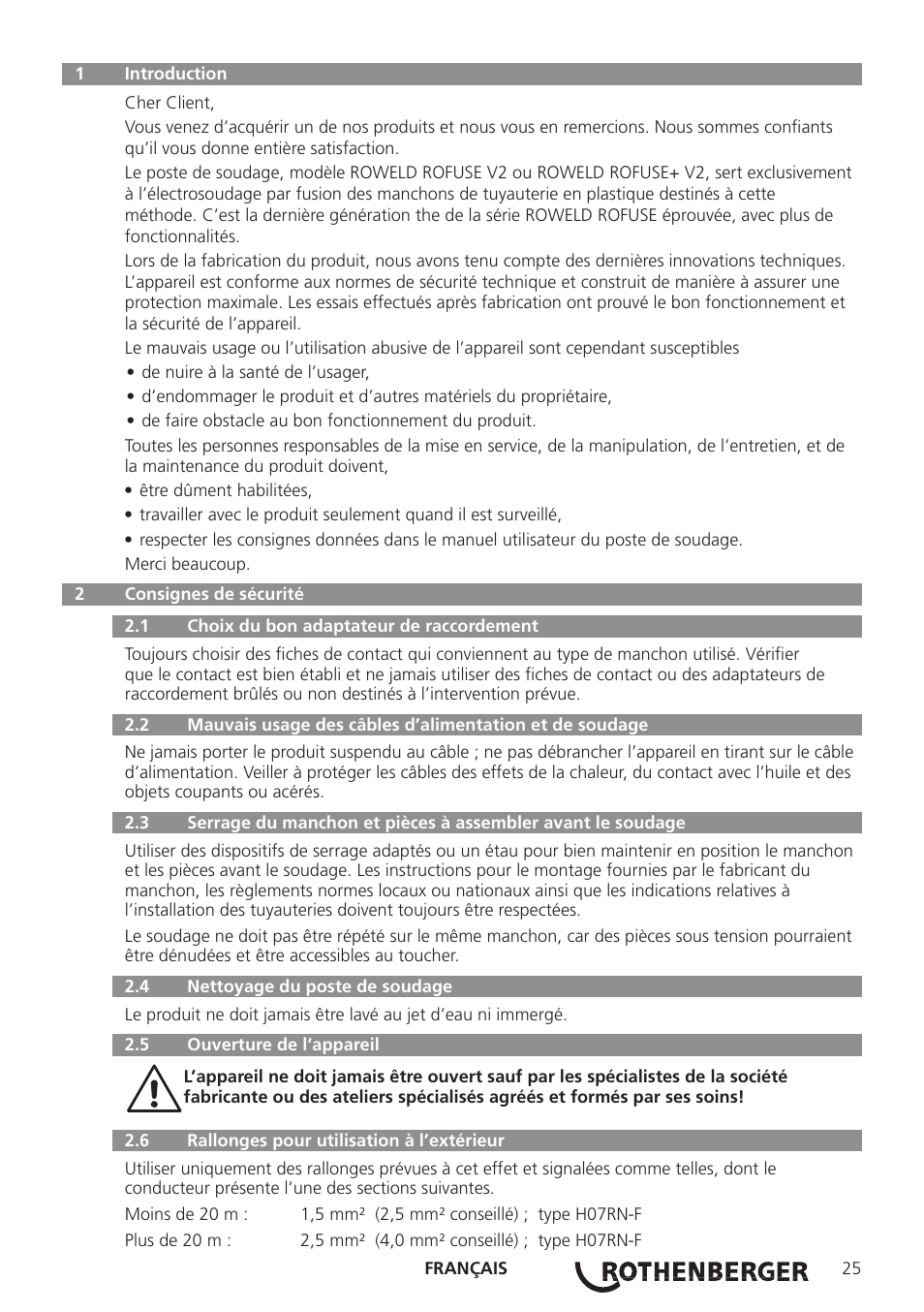 ROTHENBERGER ROWELD ROFUSE Plus V2.0 User Manual | Page 27 / 60