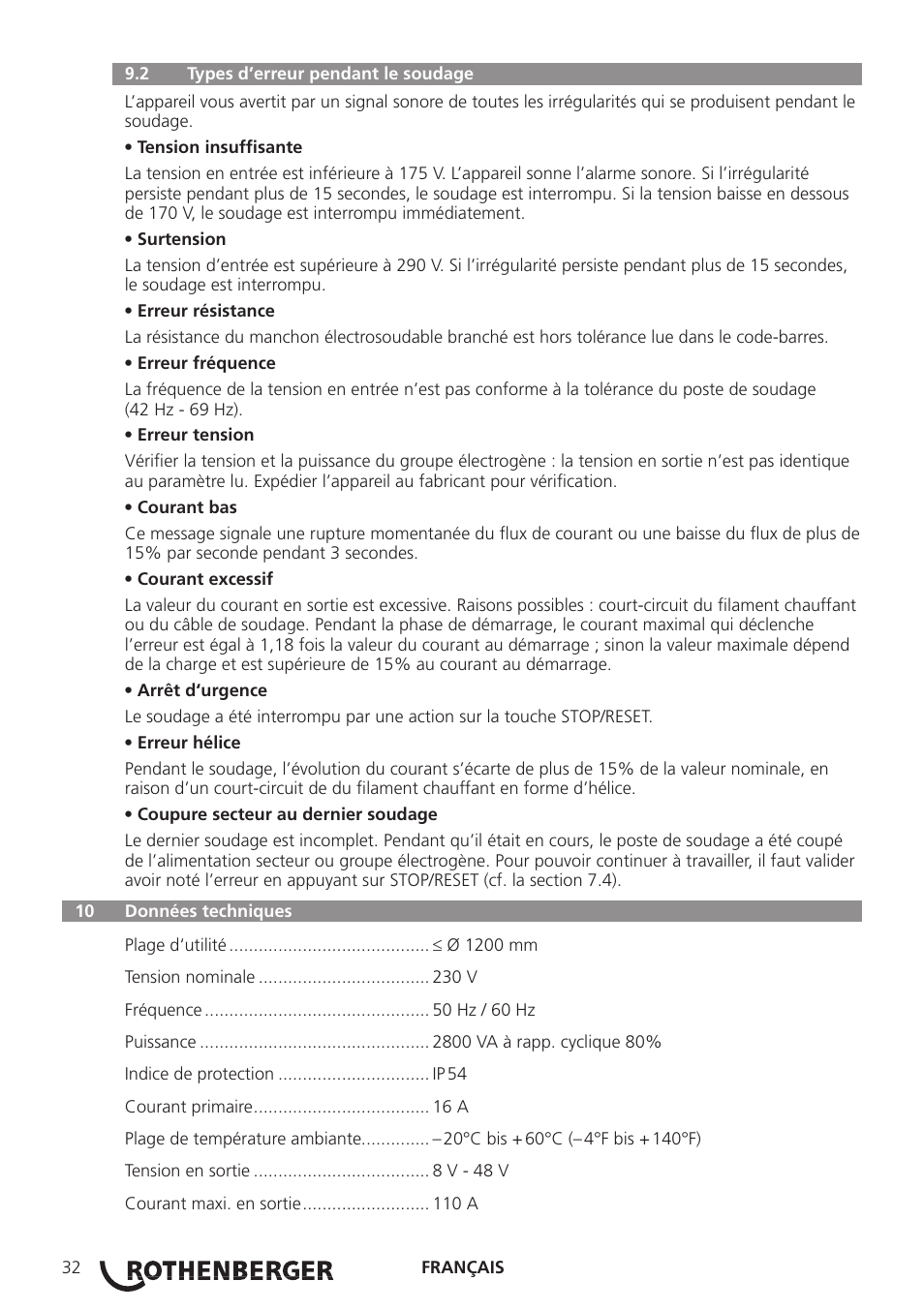 ROTHENBERGER ROWELD ROFUSE Plus V2.0 User Manual | Page 34 / 60