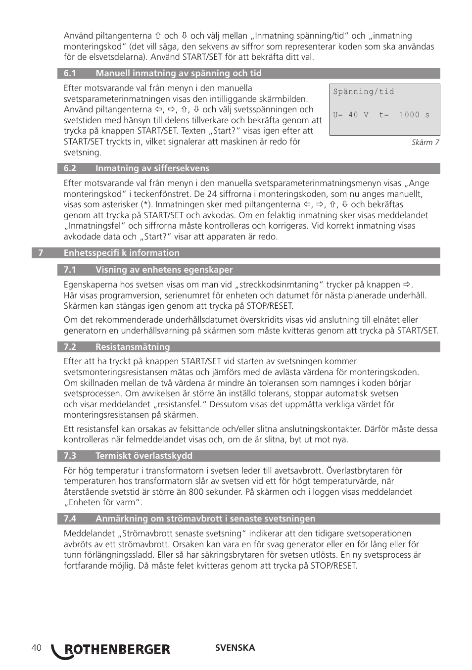 ROTHENBERGER ROWELD ROFUSE Plus V2.0 User Manual | Page 42 / 60