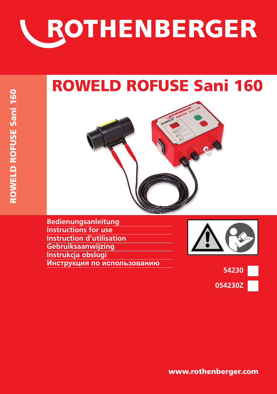 ROTHENBERGER ROWELD ROFUSE Sani 160 User Manual | 36 pages