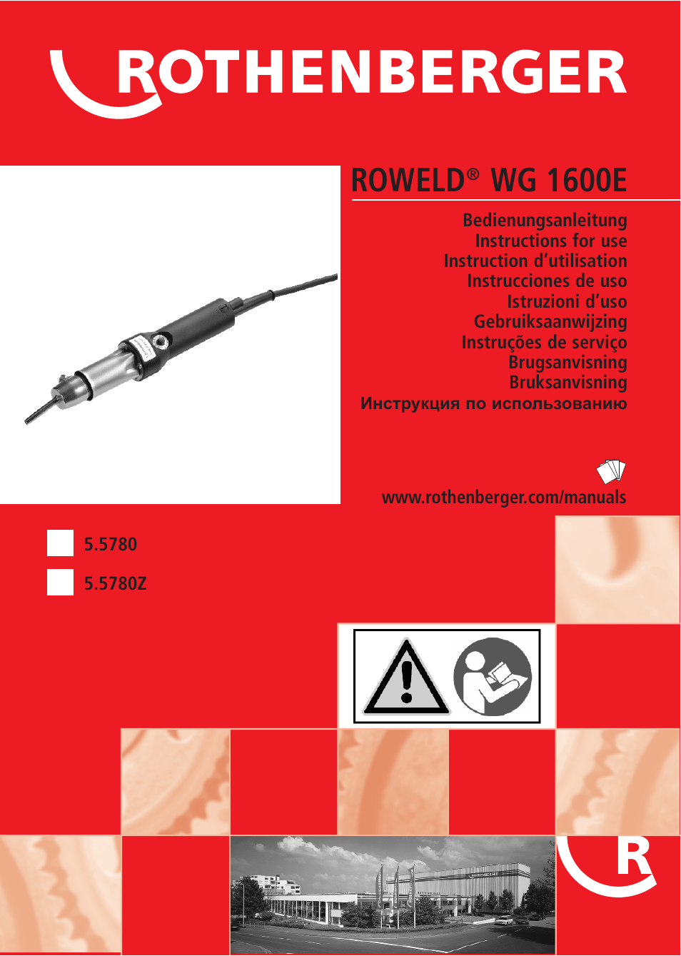 ROTHENBERGER ROWELD WG 1600 E komplett User Manual | 32 pages