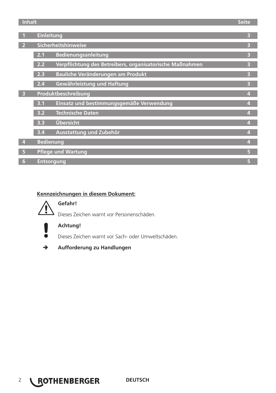 ROTHENBERGER Schälgerät zum Elektromuffenschweißen User Manual | Page 4 / 16