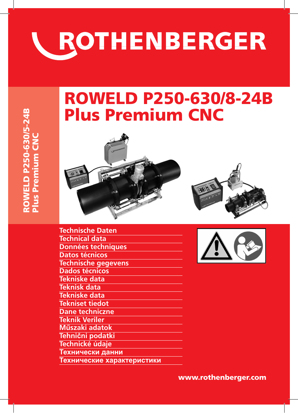 ROTHENBERGER TD-ROWELD P250-630B Plus Premium CNC User Manual | 40 pages