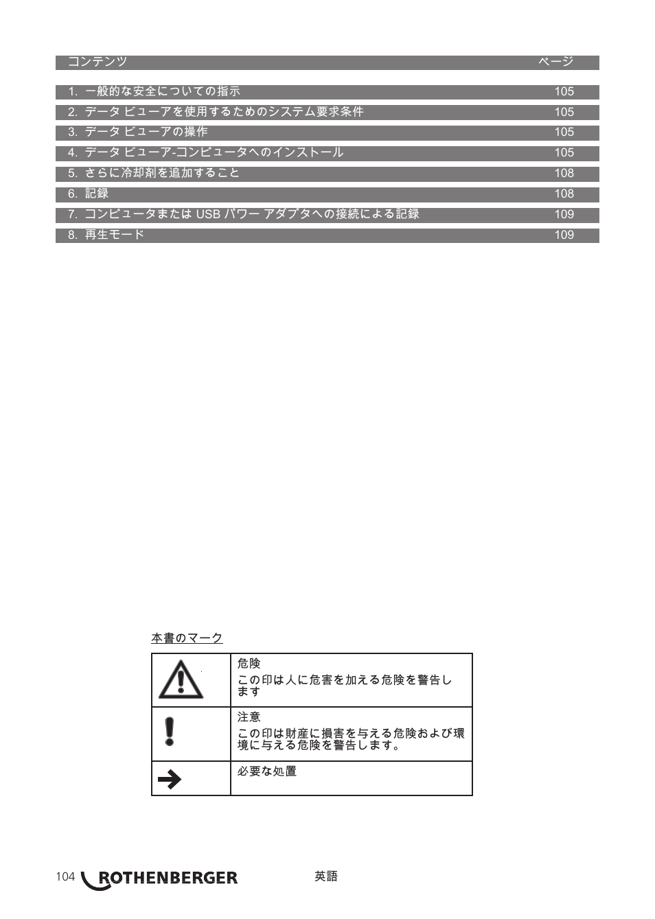 ROTHENBERGER Red Box User Manual | Page 108 / 120