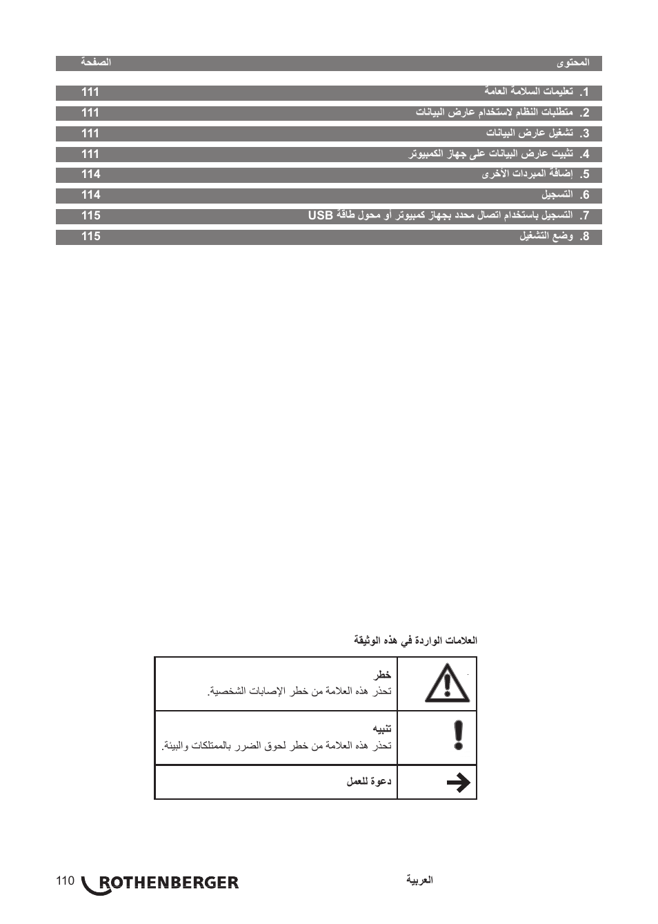 ROTHENBERGER Red Box User Manual | Page 114 / 120