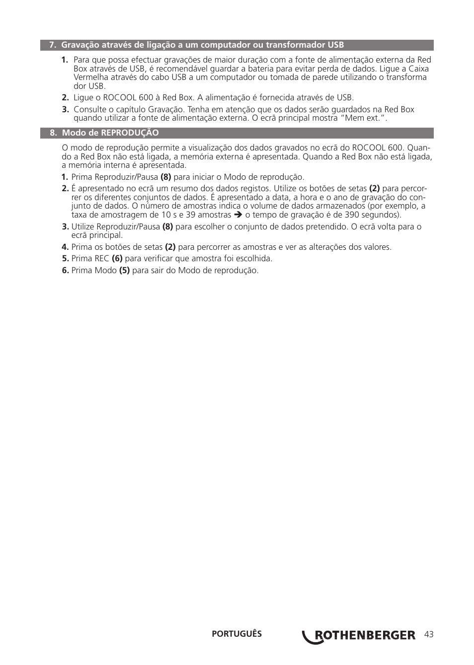 ROTHENBERGER Red Box User Manual | Page 47 / 120