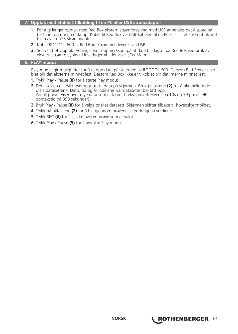 ROTHENBERGER Red Box User Manual | Page 65 / 120