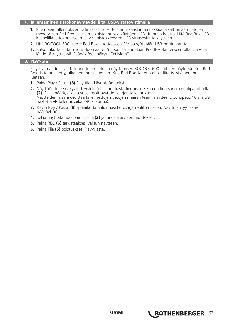 ROTHENBERGER Red Box User Manual | Page 71 / 120