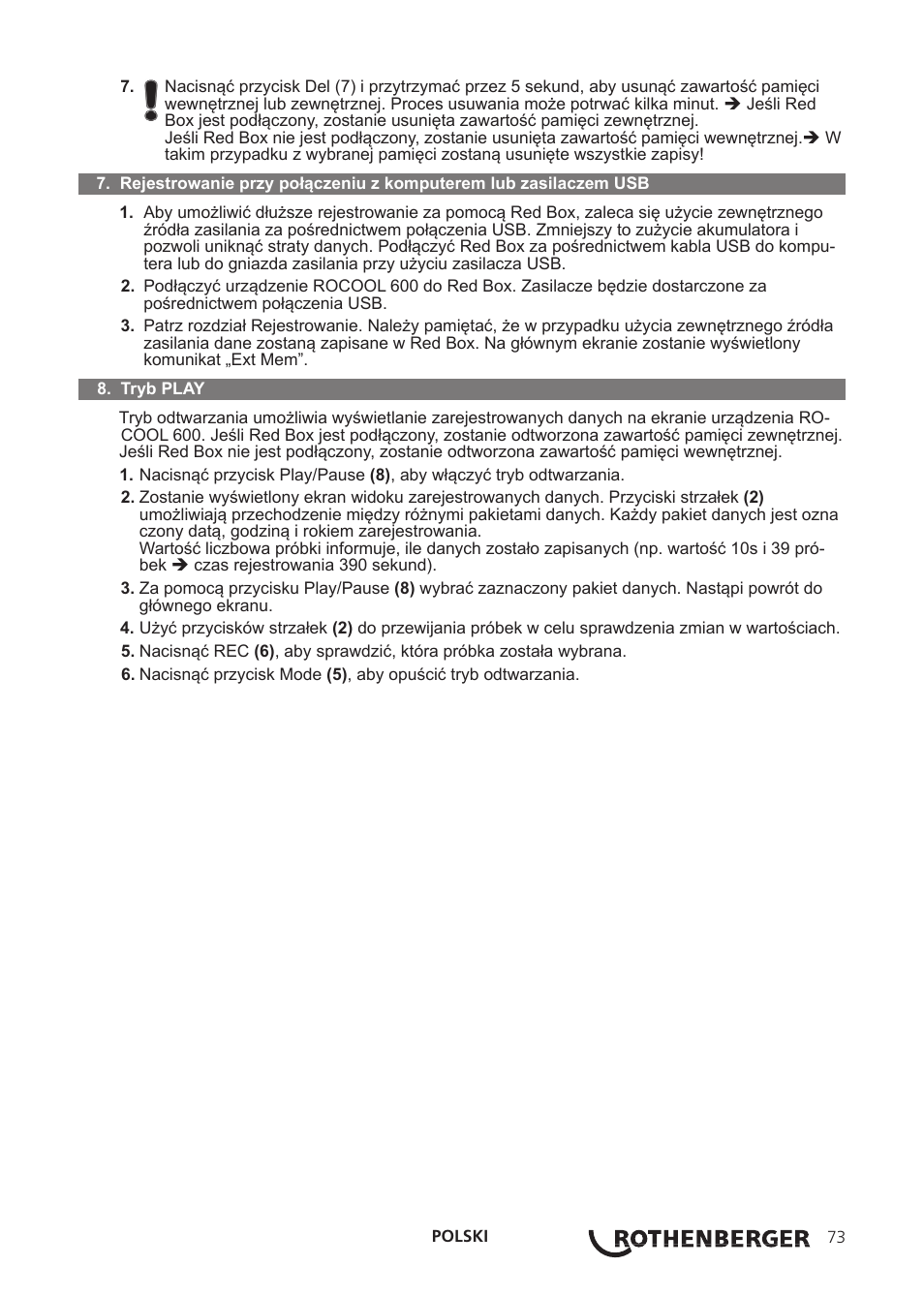 ROTHENBERGER Red Box User Manual | Page 77 / 120