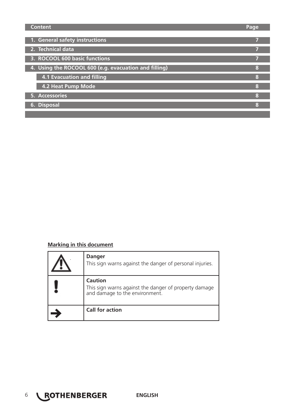 ROTHENBERGER ROCOOL 600 User Manual | Page 10 / 80