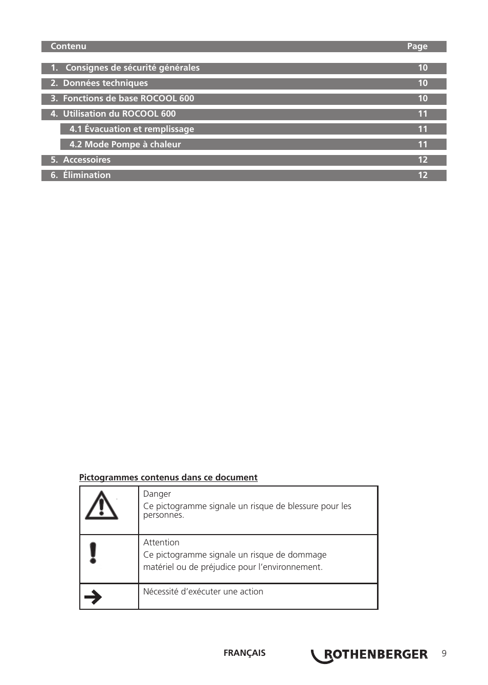 ROTHENBERGER ROCOOL 600 User Manual | Page 14 / 80