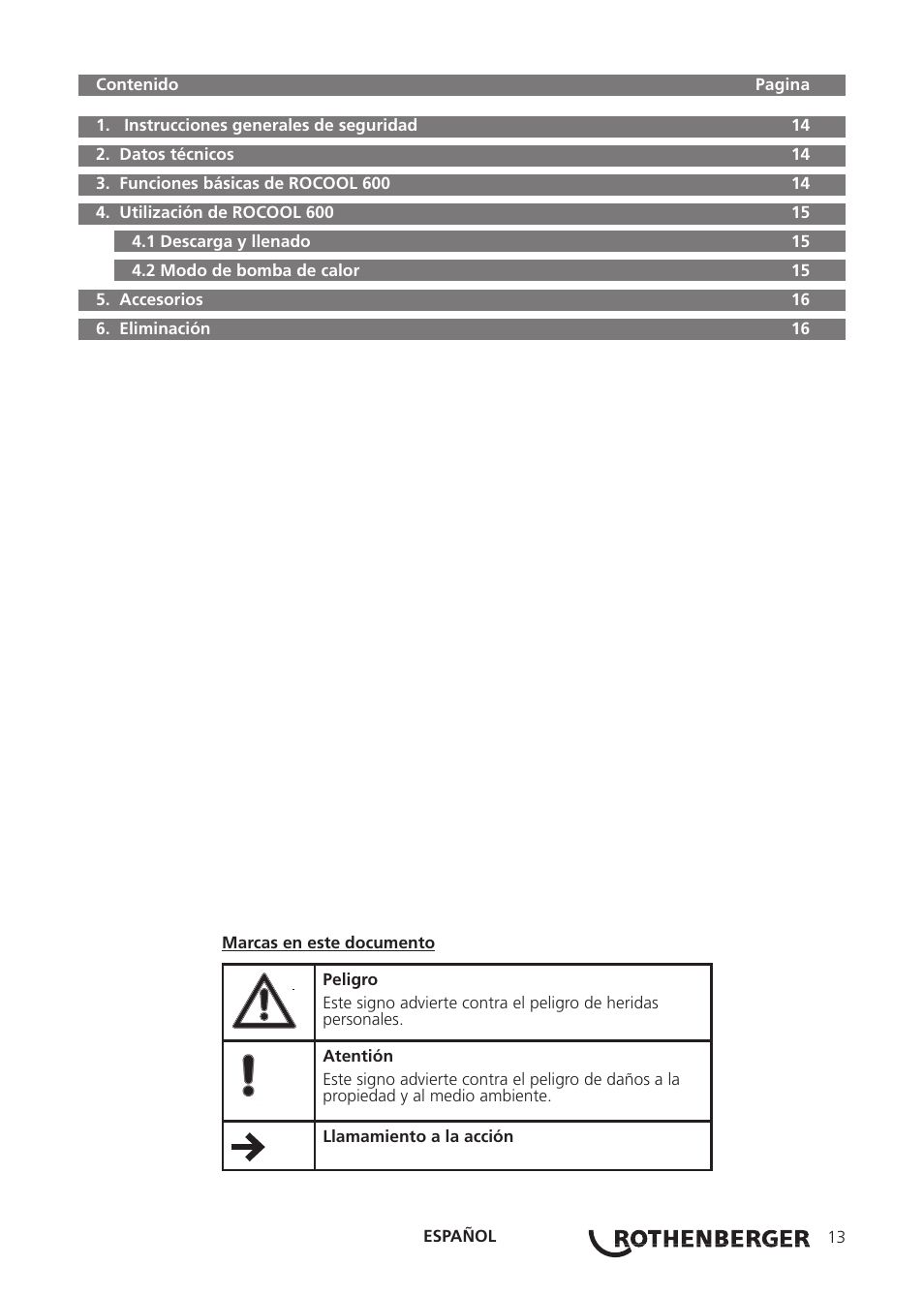 ROTHENBERGER ROCOOL 600 User Manual | Page 18 / 80