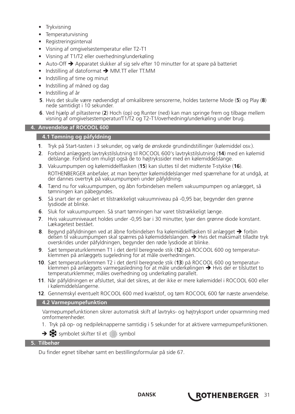 ROTHENBERGER ROCOOL 600 User Manual | Page 36 / 80