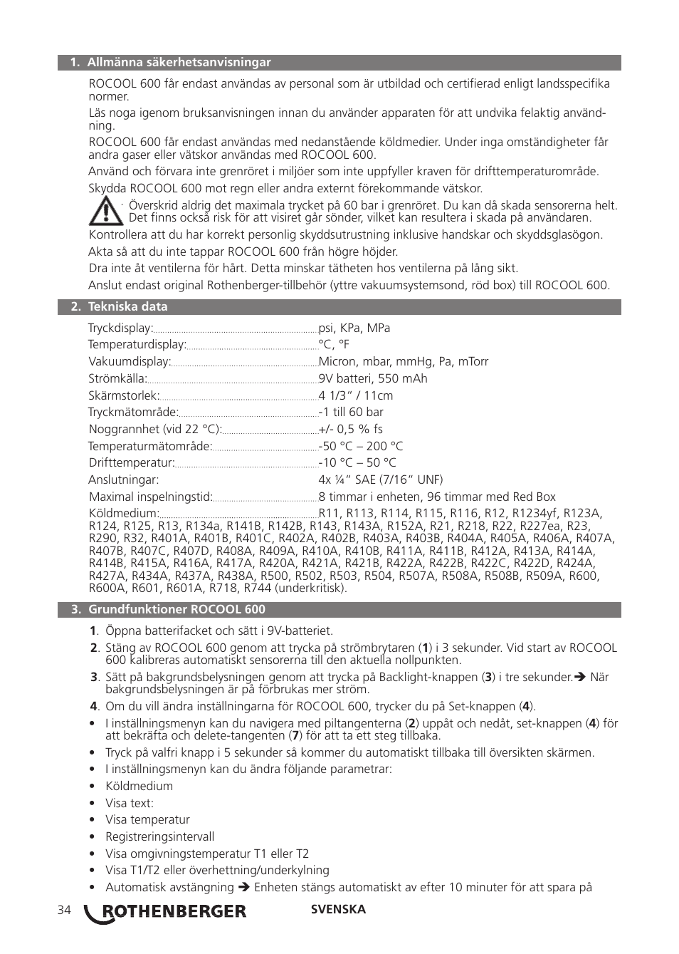 ROTHENBERGER ROCOOL 600 User Manual | Page 39 / 80