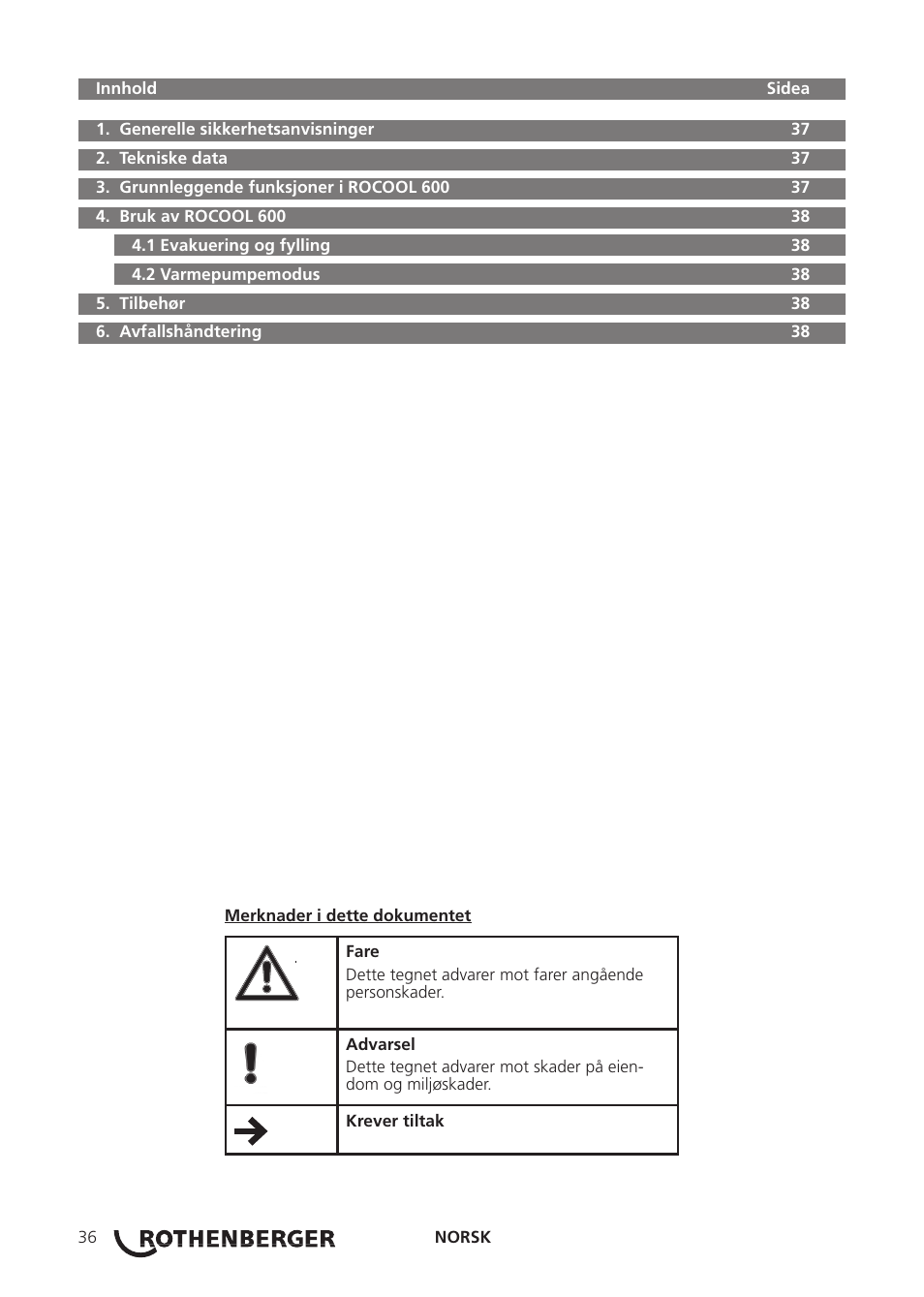 ROTHENBERGER ROCOOL 600 User Manual | Page 41 / 80