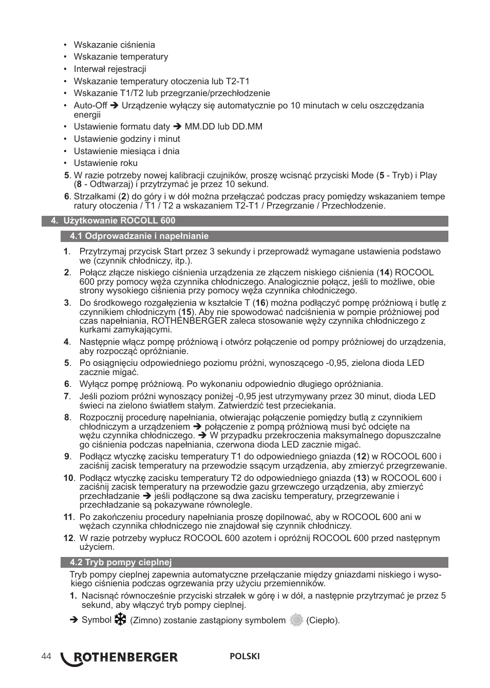 ROTHENBERGER ROCOOL 600 User Manual | Page 49 / 80
