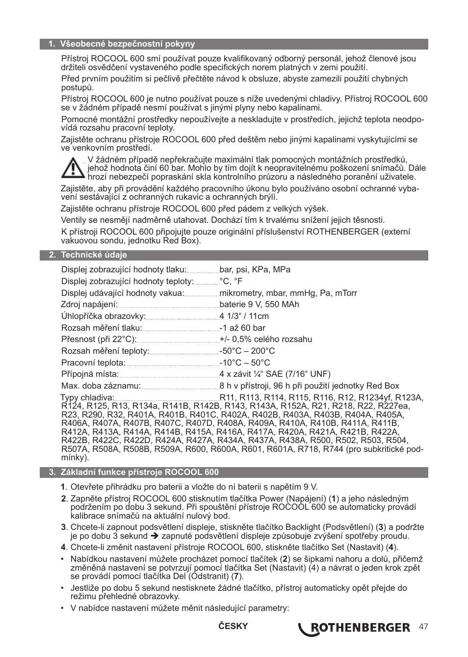 ROTHENBERGER ROCOOL 600 User Manual | Page 52 / 80