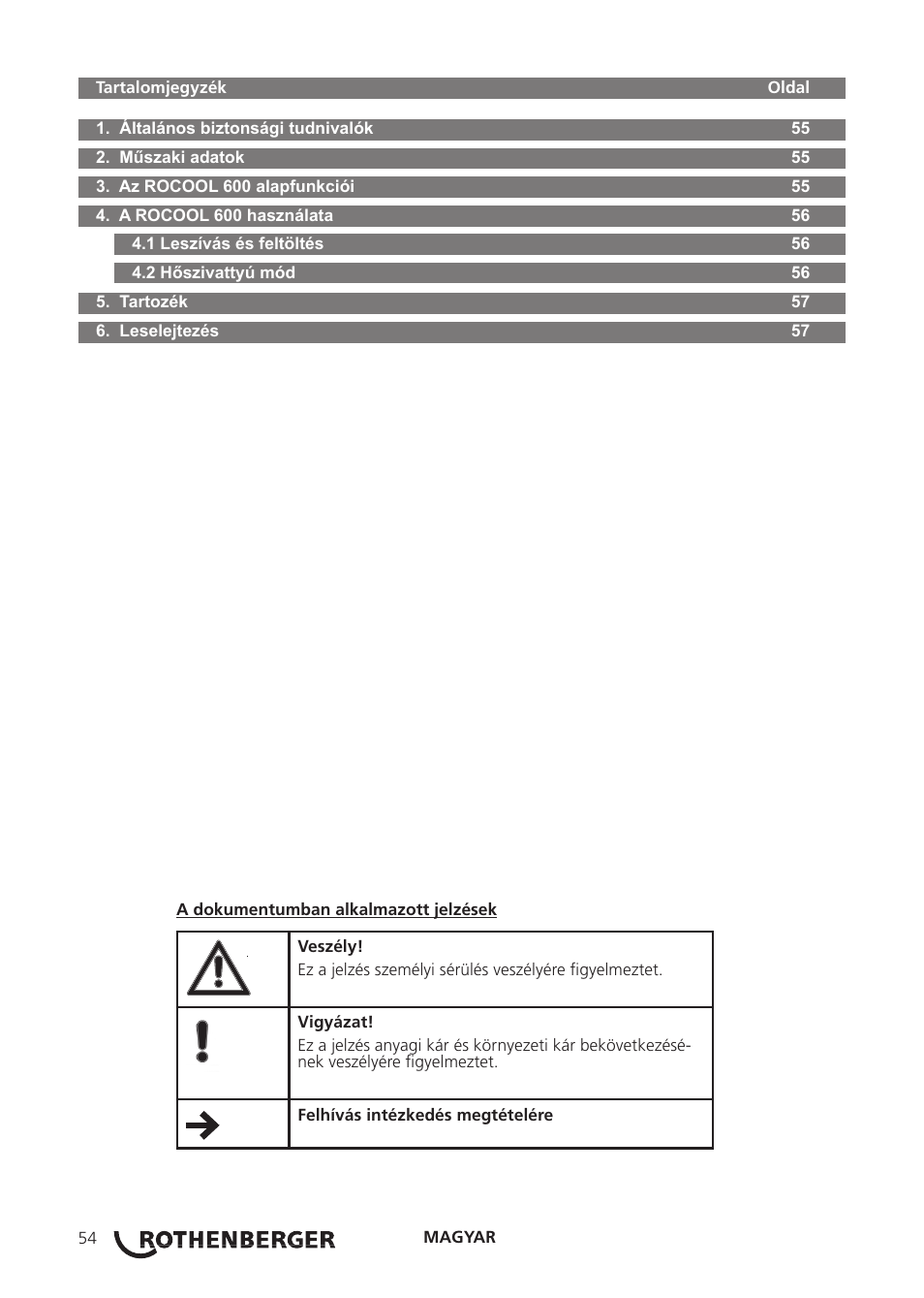 ROTHENBERGER ROCOOL 600 User Manual | Page 59 / 80