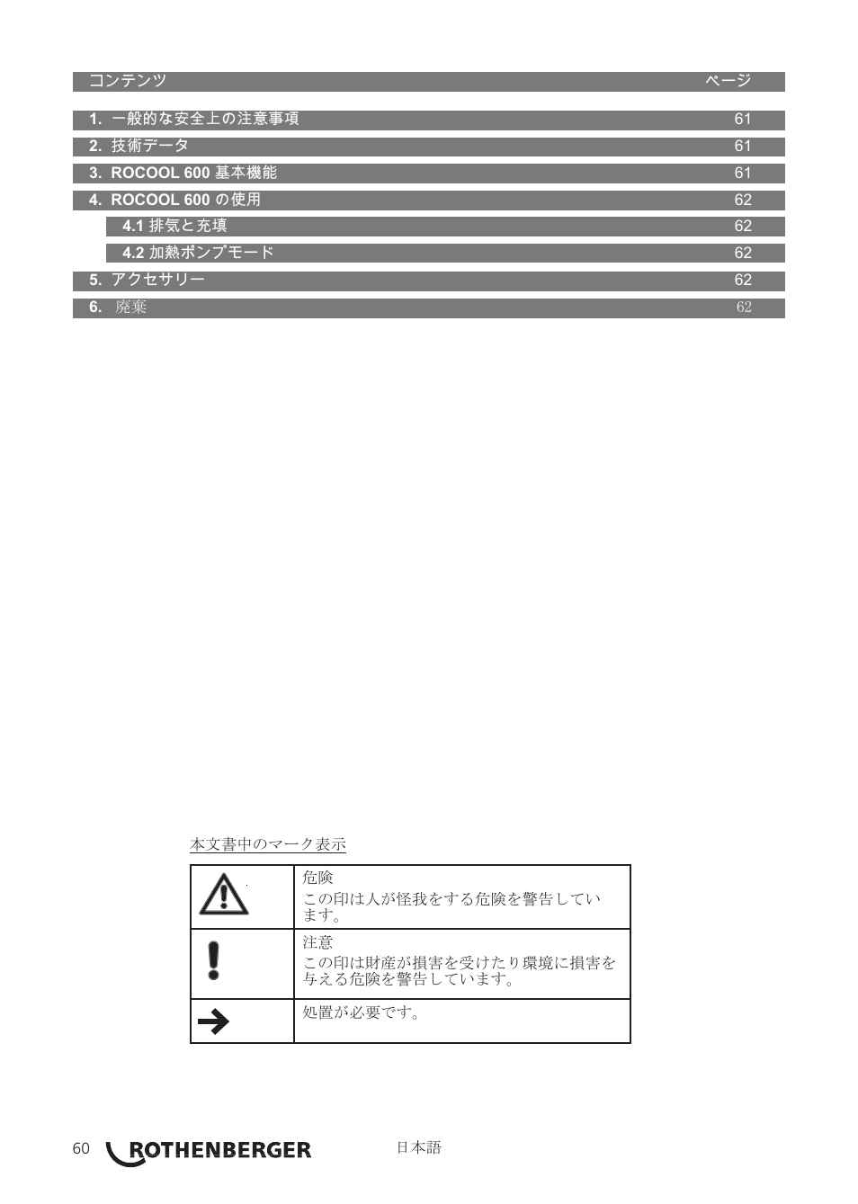 ROTHENBERGER ROCOOL 600 User Manual | Page 71 / 80
