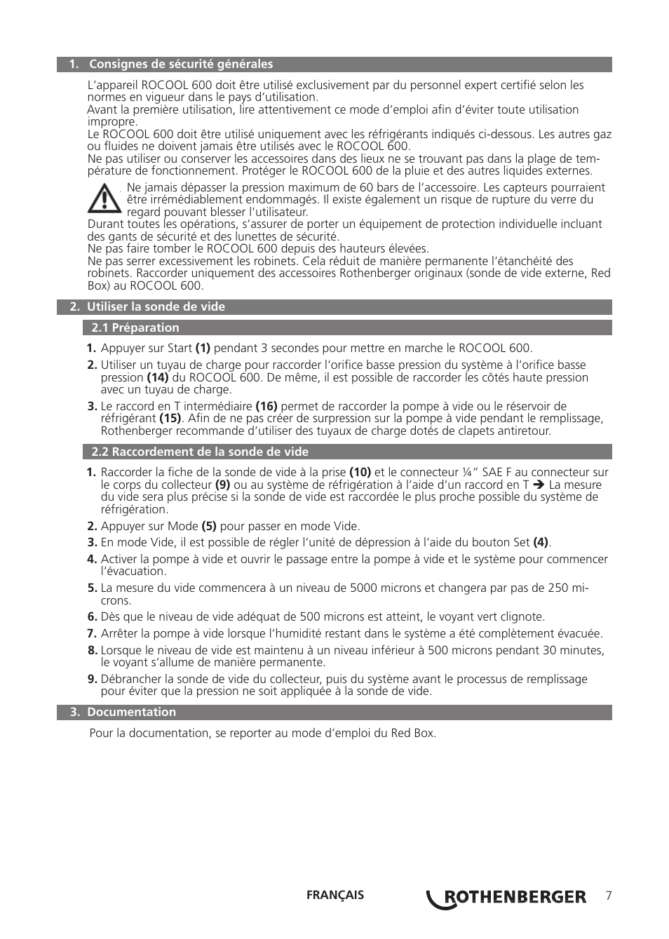 ROTHENBERGER ROCOOL Vac-Probe User Manual | Page 11 / 44