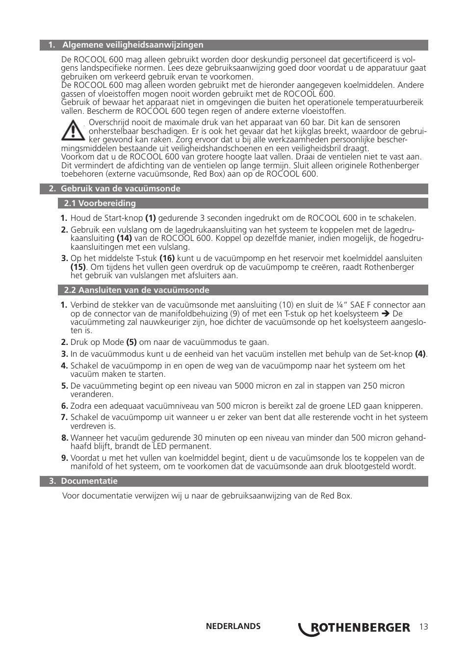 ROTHENBERGER ROCOOL Vac-Probe User Manual | Page 17 / 44