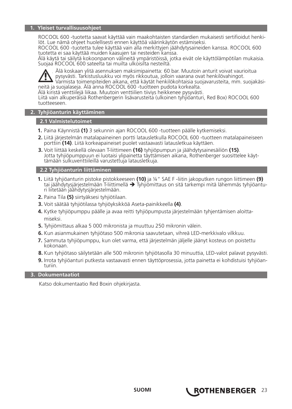 ROTHENBERGER ROCOOL Vac-Probe User Manual | Page 27 / 44