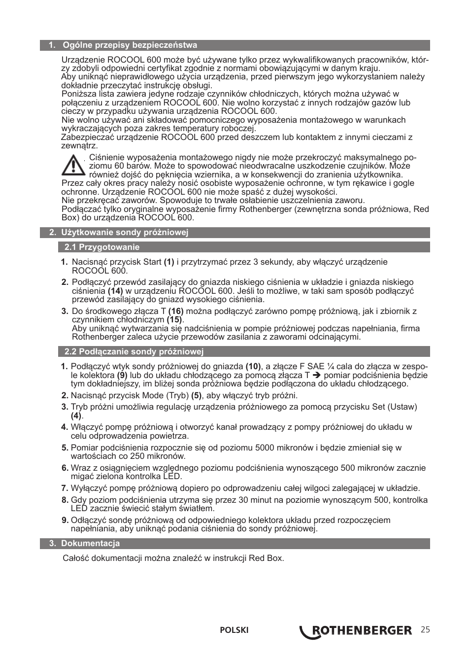 ROTHENBERGER ROCOOL Vac-Probe User Manual | Page 29 / 44