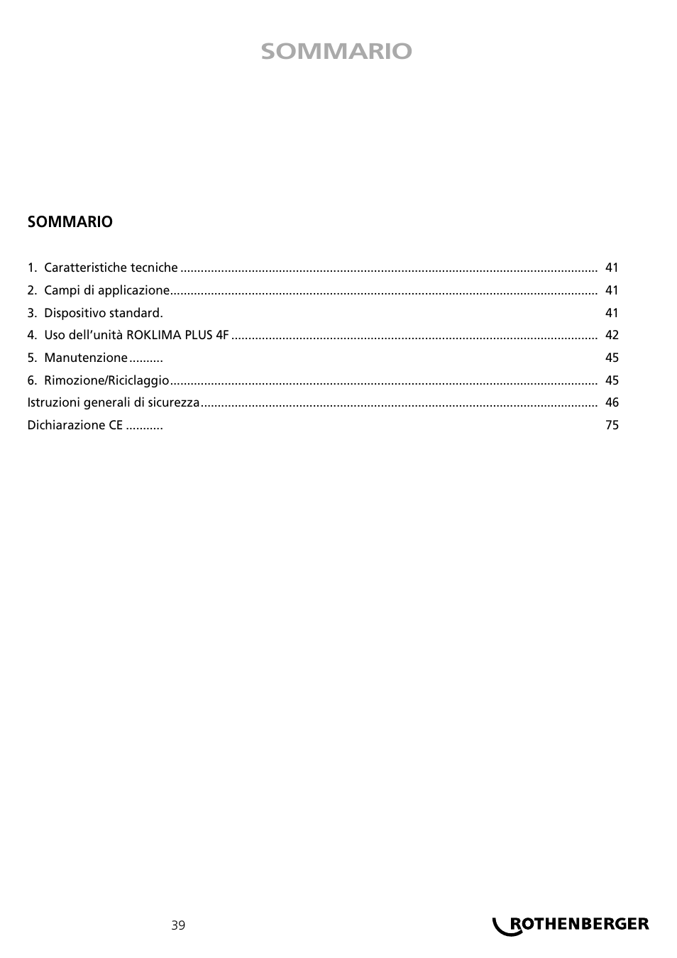 ROTHENBERGER ROKLIMA MULTI 4F User Manual | Page 39 / 80