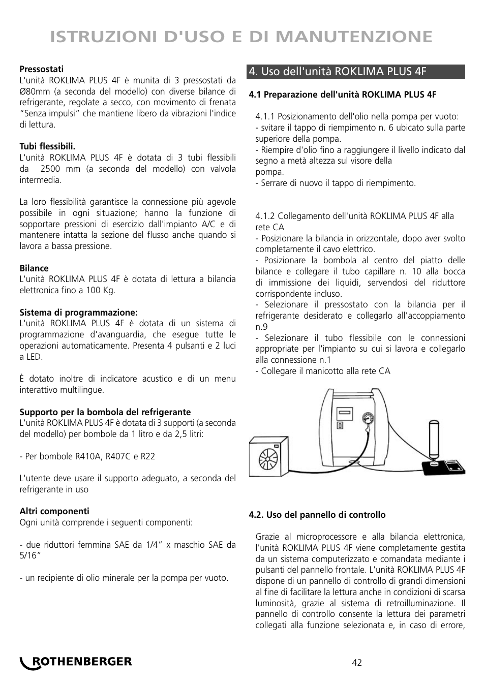 Istruzioni d'uso e di manutenzione | ROTHENBERGER ROKLIMA MULTI 4F User Manual | Page 42 / 80