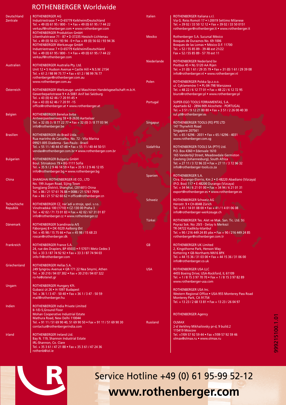 Rothenberger worldwide | ROTHENBERGER ROKLIMA MULTI 4F User Manual | Page 80 / 80