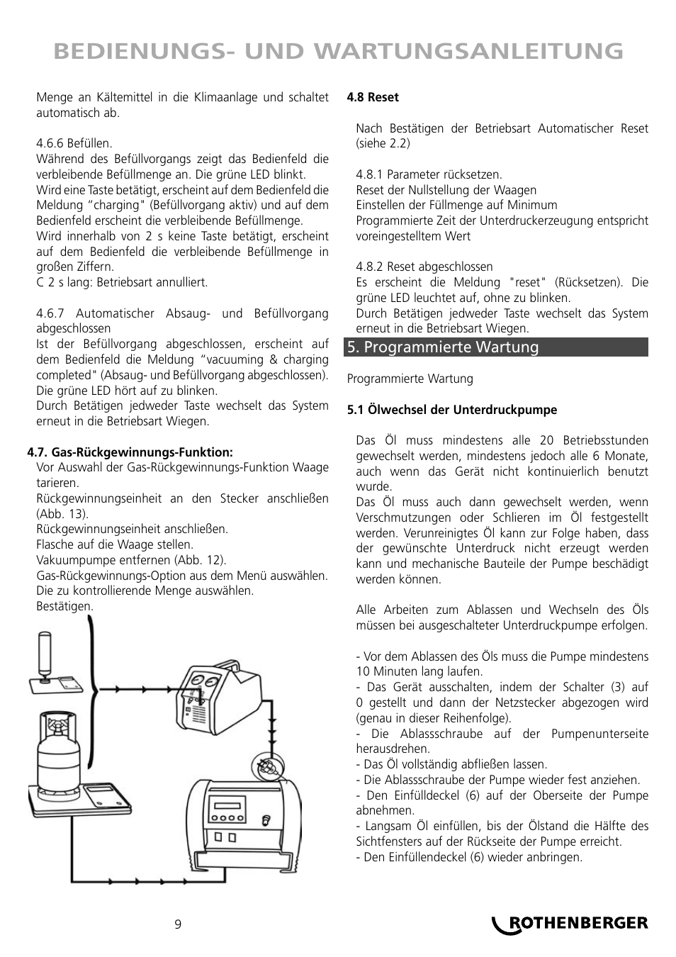 Bedienungs- und wartungsanleitung | ROTHENBERGER ROKLIMA MULTI 4F User Manual | Page 9 / 80