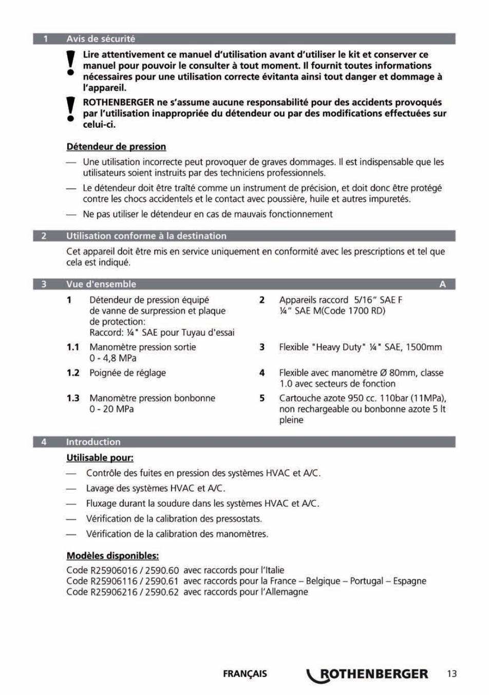 ROTHENBERGER Stickstoff-Set User Manual | Page 15 / 36