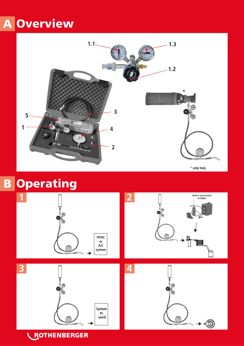ROTHENBERGER Stickstoff-Set User Manual | Page 2 / 36