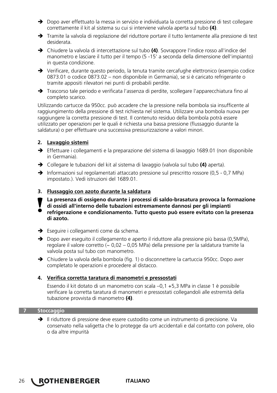 ROTHENBERGER Stickstoff-Set User Manual | Page 28 / 36