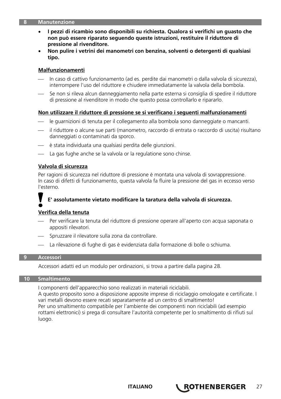 ROTHENBERGER Stickstoff-Set User Manual | Page 29 / 36