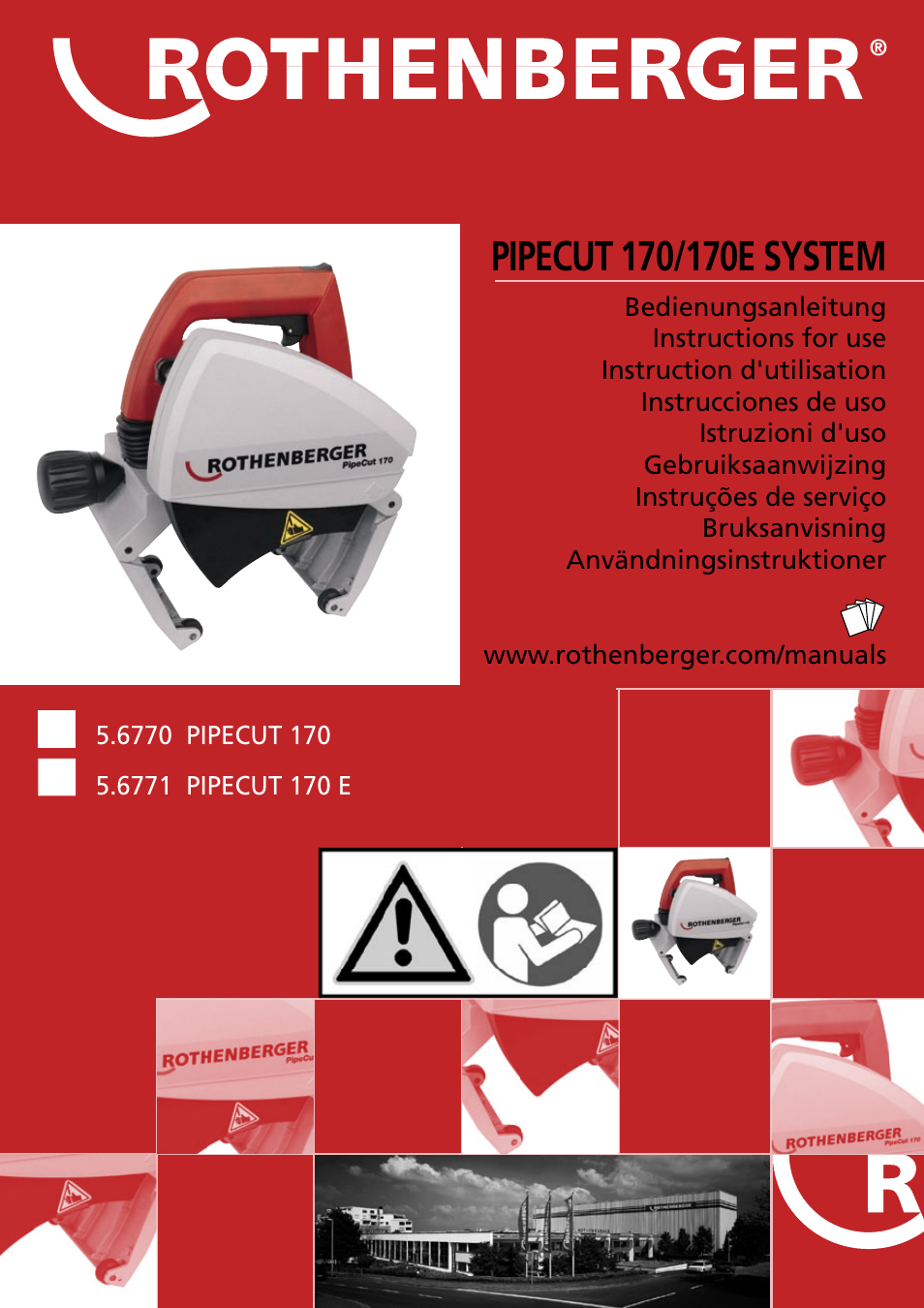 ROTHENBERGER PIPECUT 170/170 E User Manual | 33 pages