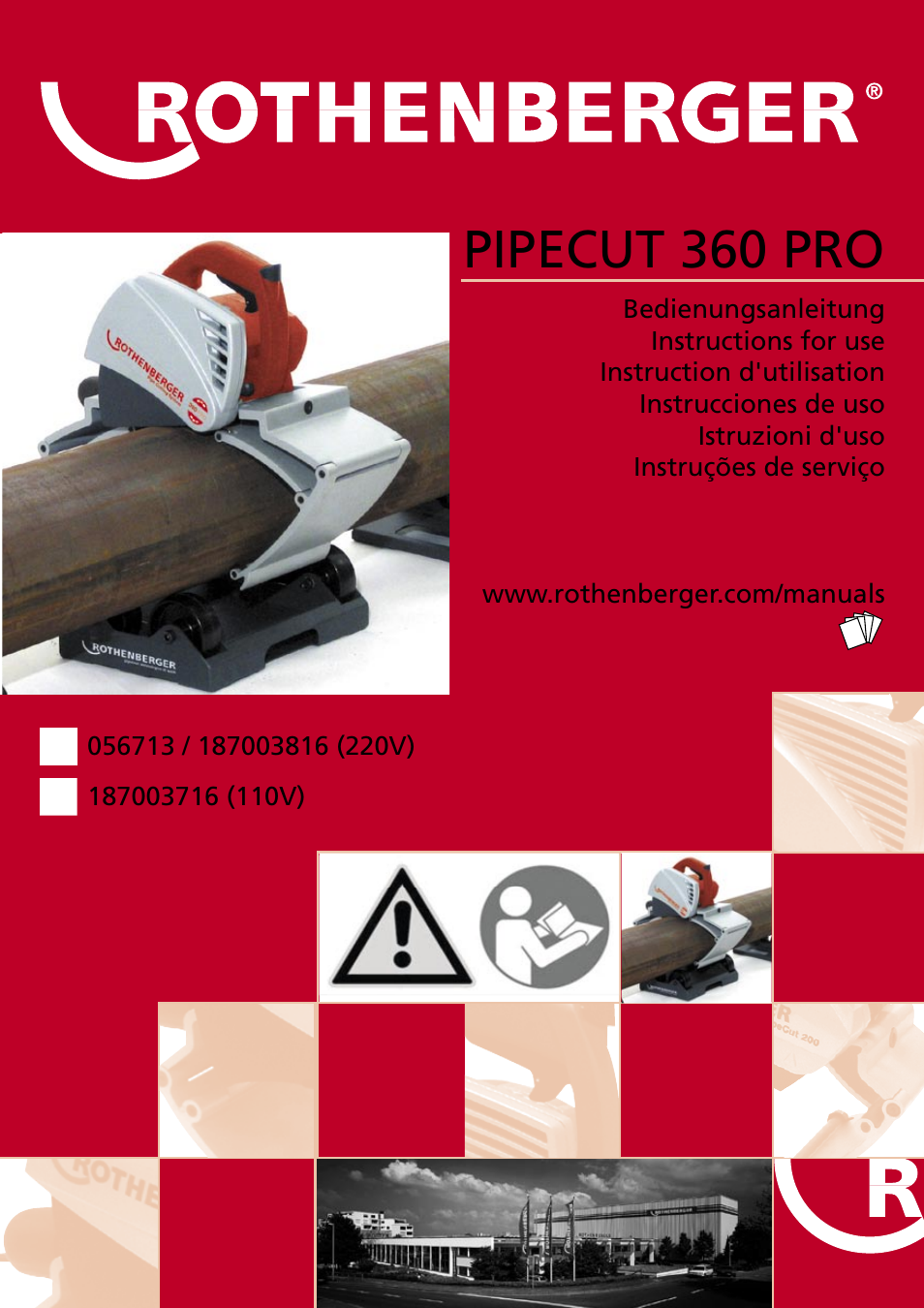 ROTHENBERGER PIPECUT 360 PRO User Manual | 68 pages