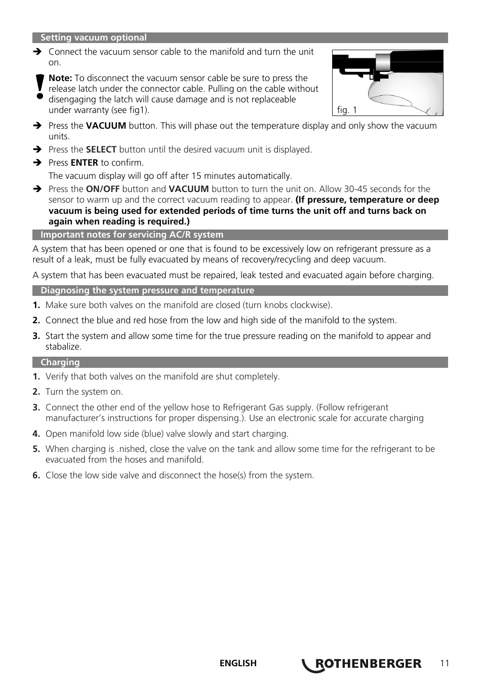 ROTHENBERGER Digitales Monteurhilfe Set User Manual | Page 13 / 28