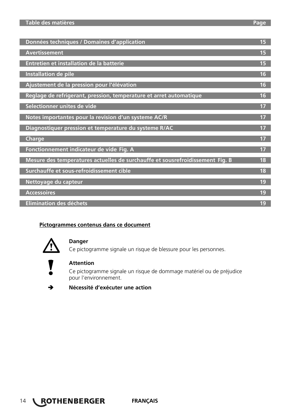 ROTHENBERGER Digitales Monteurhilfe Set User Manual | Page 16 / 28