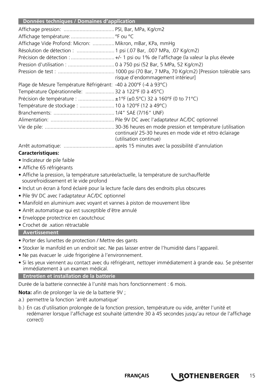 ROTHENBERGER Digitales Monteurhilfe Set User Manual | Page 17 / 28
