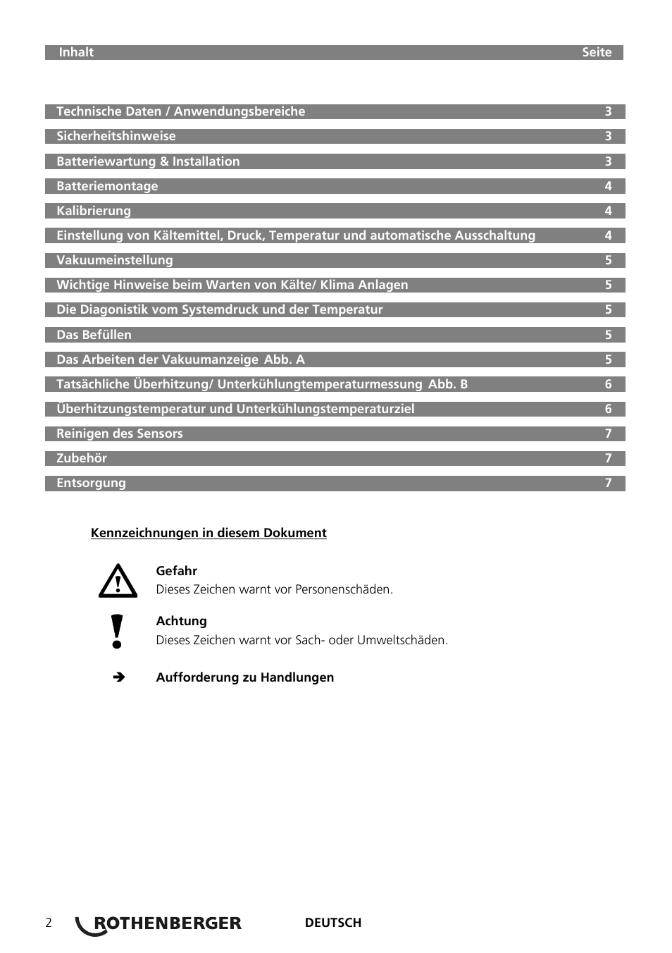 ROTHENBERGER Digitales Monteurhilfe Set User Manual | Page 4 / 28